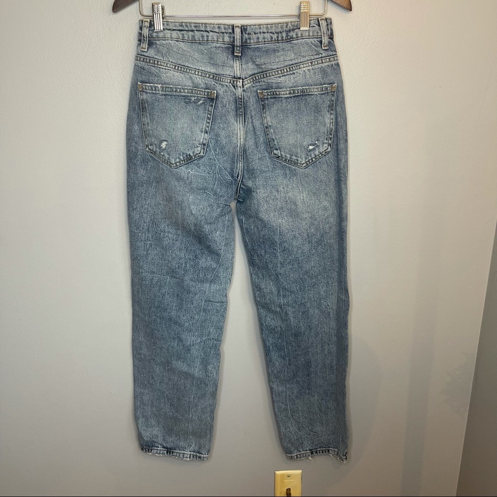 Free People, We the Free Dakota High Rise Straight Jeans, Distressed, Size 28 - Picture 13 of 14